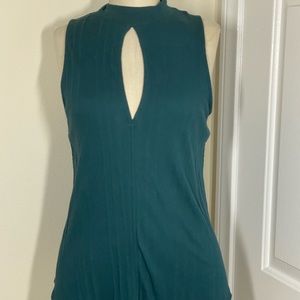 Free people teal peek a boo tank